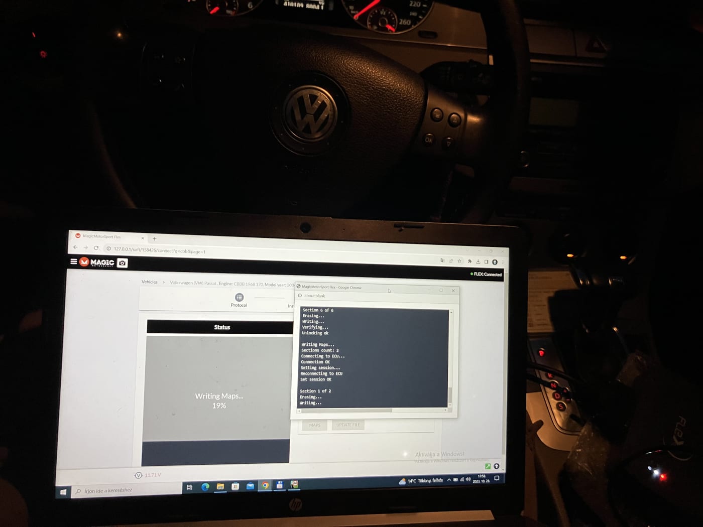 VW Passat B6 2.0CR Chiptuning Miskolc és Kazincbarcika környéke EGR DPF Hardcut Popcorn FLAP Hibakód